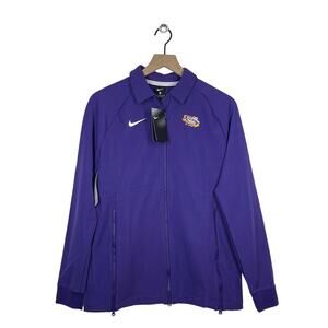 NEW Nike Purple LSU Tigers Therma Midweight Full Zip Jacket Women's Size Medium